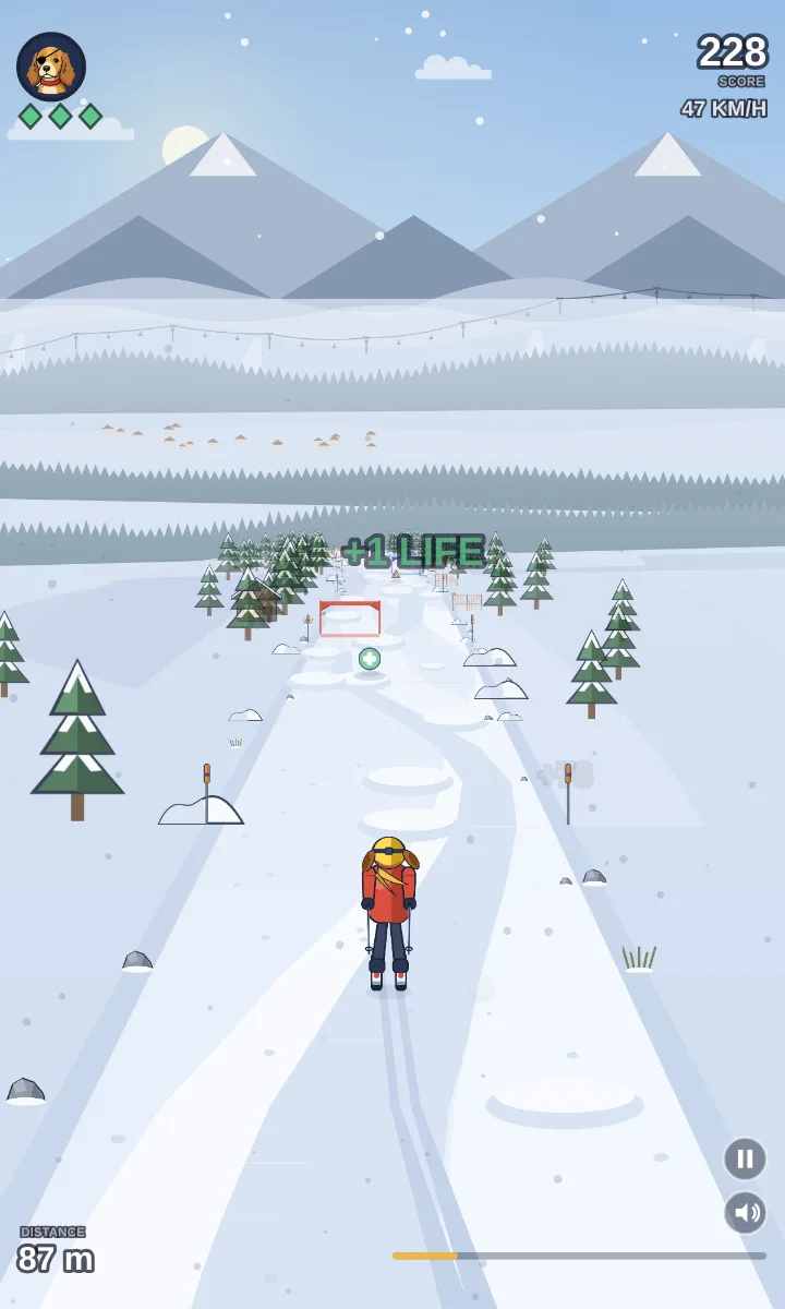 Endless slalom: no finish line.